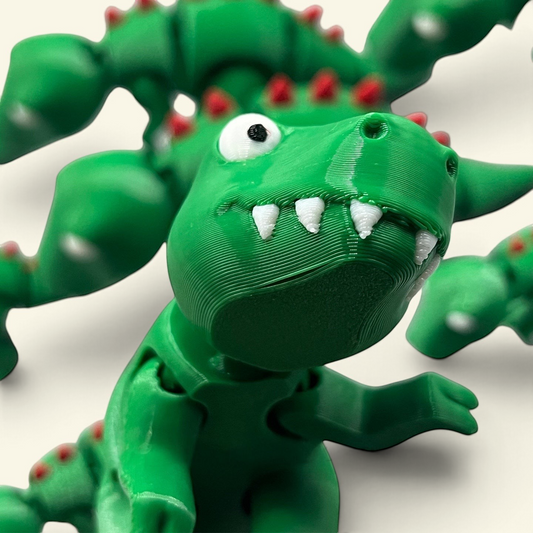 the tiny t-rex – articulated dinosaur figurine, detail 1, uggaz