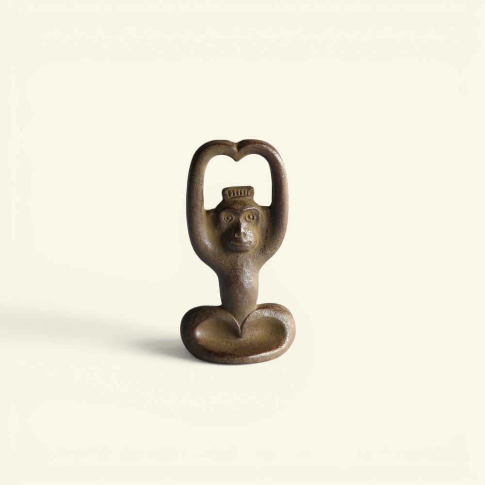 the crowned monkey – cast iron bottle opener designed by tadahiro baba, uggaz