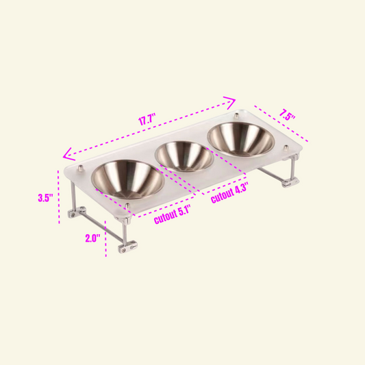 the optical axis pet feeder station