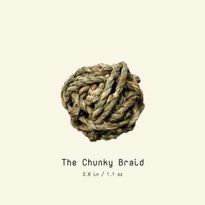 Natural Grass Chew Ball for Dogs
