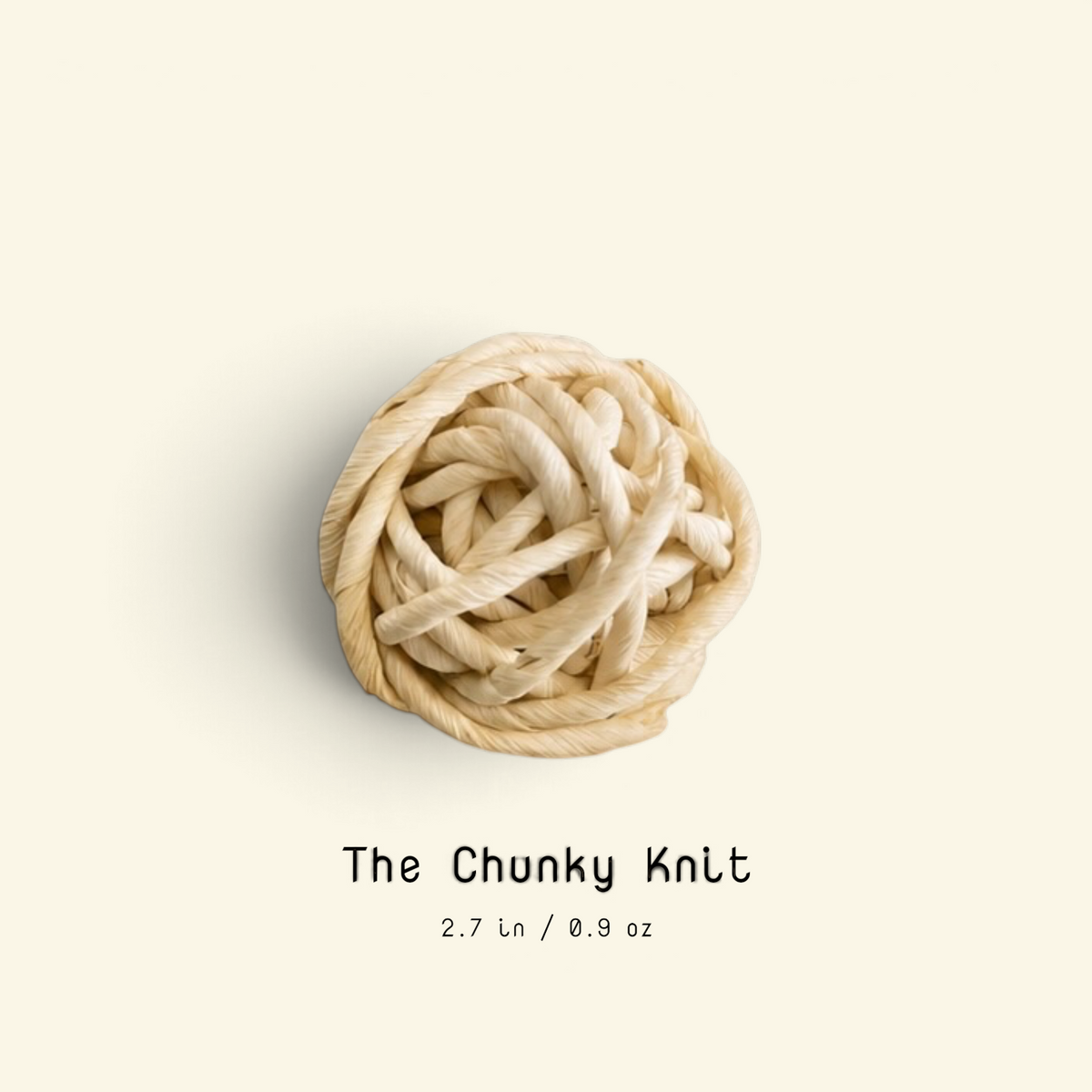 the love-hate ball – the chunky knit, woven natural grass chew ball for dogs, uggaz