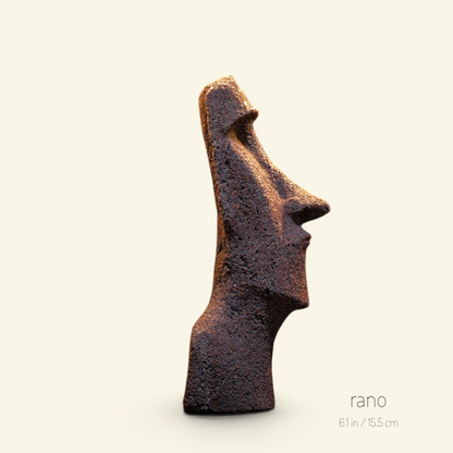 the moai – rano, 6.1 x 3.0 in / 15.5 x 7.5 cm, uggaz