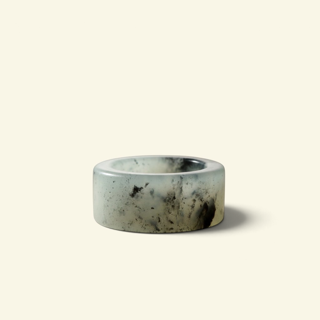 the xiuyu jade ring – translucent xiuyu stone banzhi thumb ring, uggaz