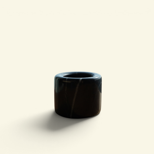 the bianstone ring – black bianstone thumb ring, matte stone edc, uggaz