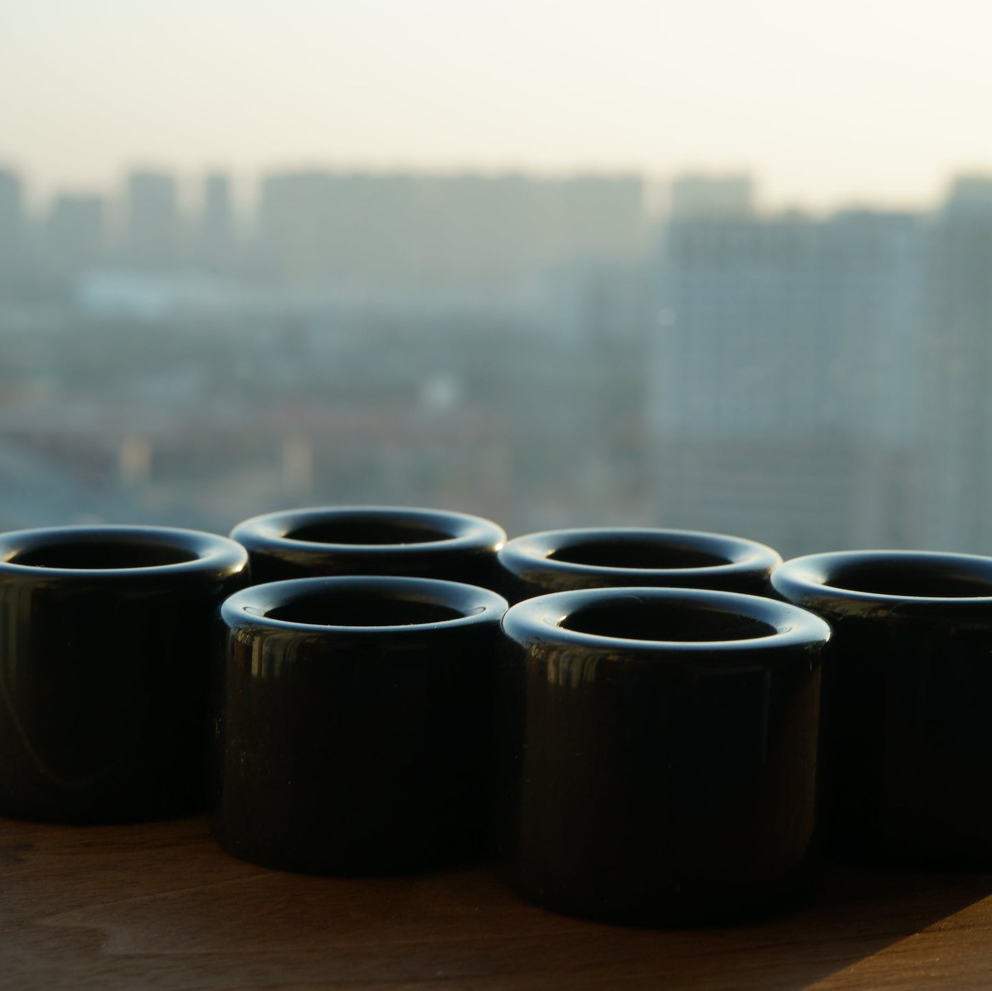 Black Bianstone Thumb Ring