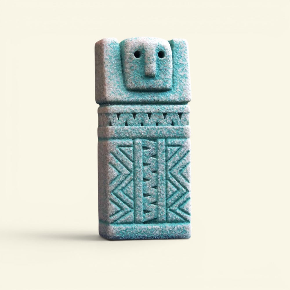 the stone people – dance, moss green, bali stone-look resin figurine, uggaz