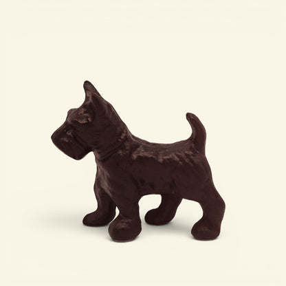 the iron terrier – brown, hand-painted cast iron terrier figurine, uggaz