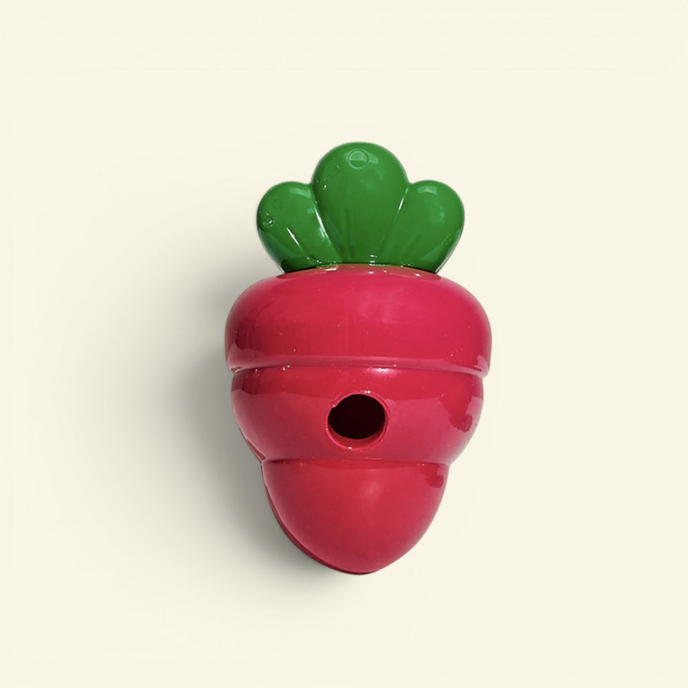 the carrot feeder – purple, tpr treat dispenser dog toy, uggaz