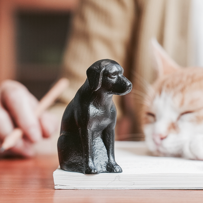 the family dog – cast iron nanbu ironware paperweight, detail 2, uggaz