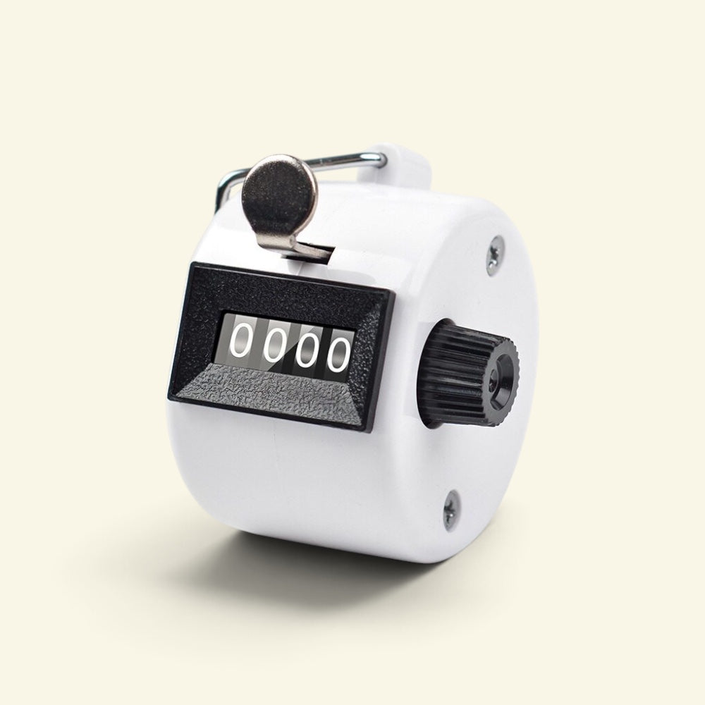 the tally counter – white, mechanical click counter desk toy, uggaz