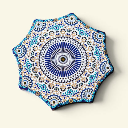 the shophouse tile – pattern g, gold foil peranakan tile ceramic coaster, uggaz