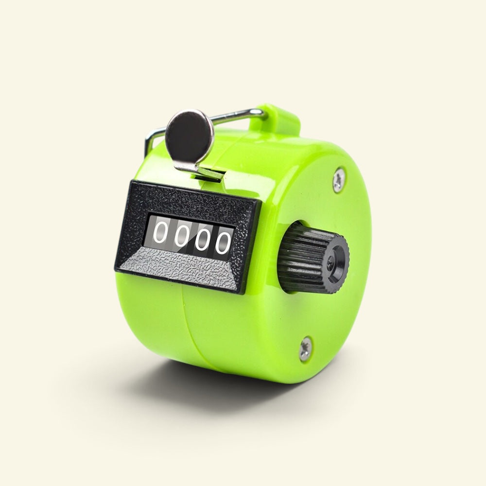 the tally counter – green, mechanical click counter desk toy, uggaz