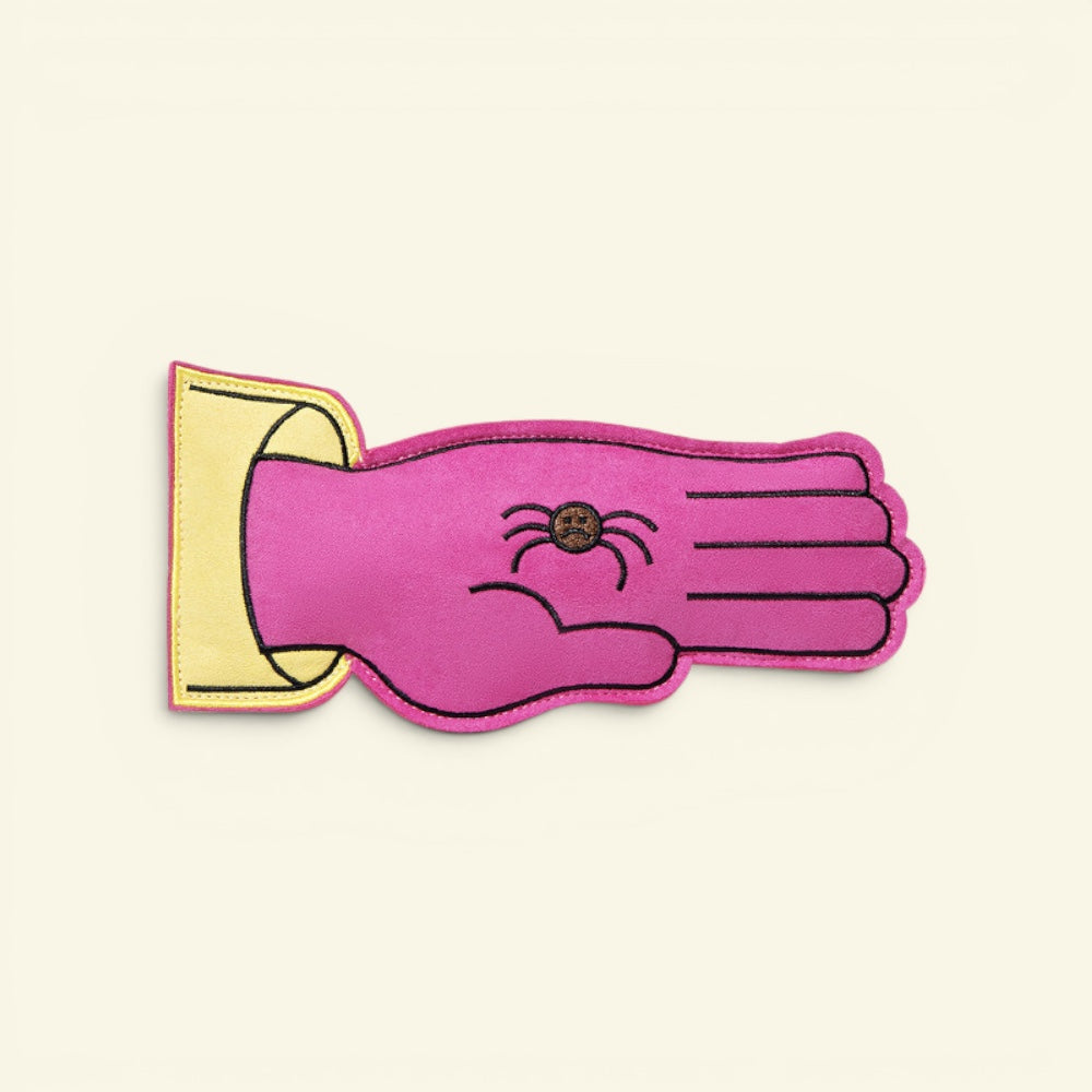 the busy hands – spider, suede fabric squeaker frisbee dog toy, uggaz