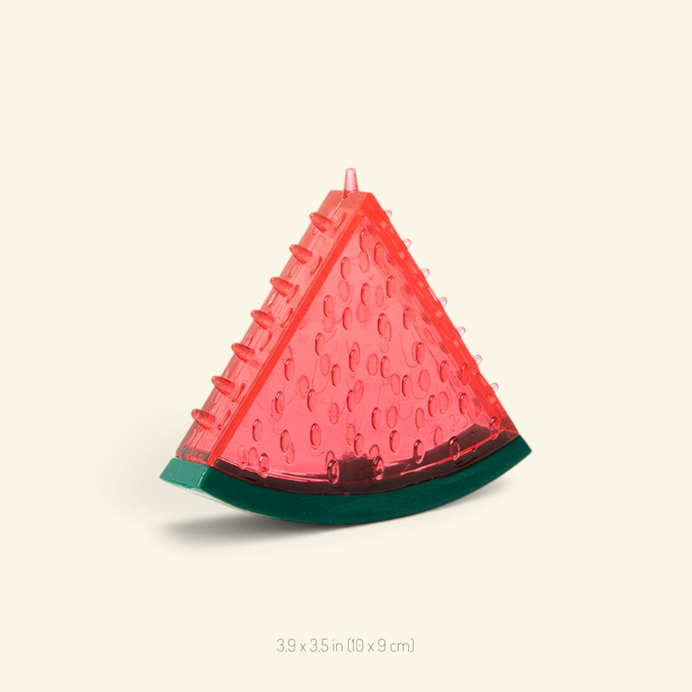 the fruit stand – watermelon TPR dental chew toy for dogs, 3.9 x 3.5 in (10 x 9 cm), uggaz