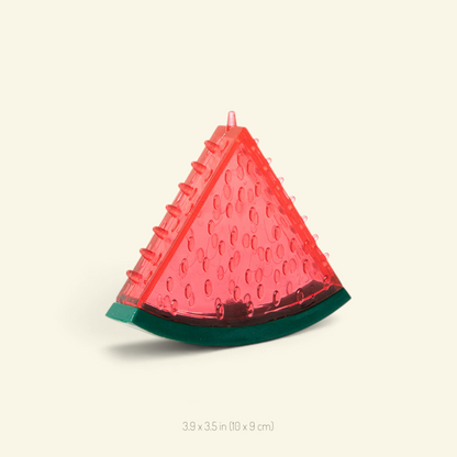 the fruit stand – watermelon TPR dental chew toy for dogs, 3.9 x 3.5 in (10 x 9 cm), uggaz
