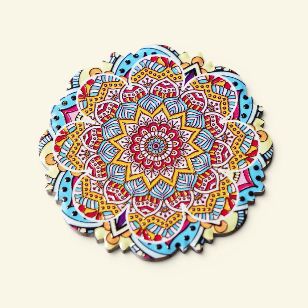 the shophouse tile – pattern l, gold foil peranakan tile ceramic coaster, uggaz