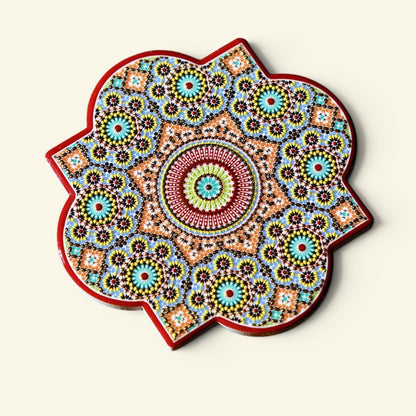 the shophouse tile – pattern e, gold foil peranakan tile ceramic coaster, uggaz