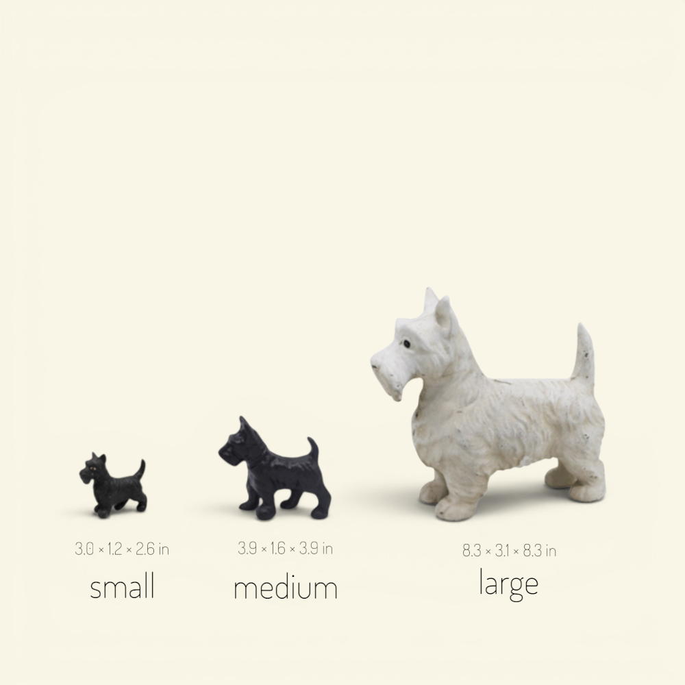 the iron terrier – size chart, small medium and large, we sell the medium, uggaz