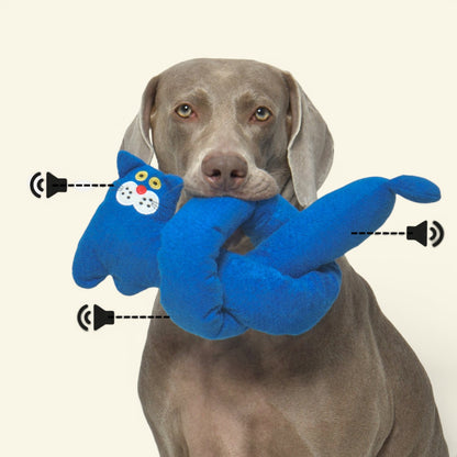 the stretch cat – polyester tug dog toy, detail 4, uggaz