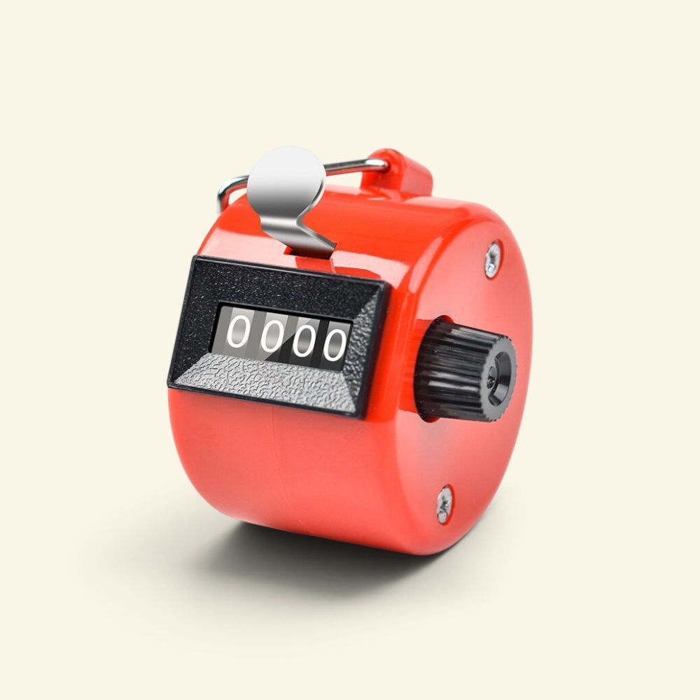 the tally counter – red, mechanical click counter desk toy, uggaz