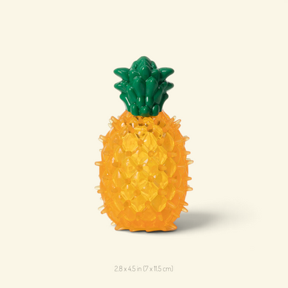 the fruit stand – pineapple TPR dental chew toy for dogs, 2.8 x 4.5 in (7 x 11.5 cm), uggaz