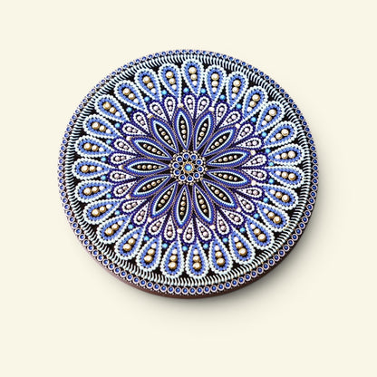 the shophouse tile – pattern k, gold foil peranakan tile ceramic coaster, uggaz