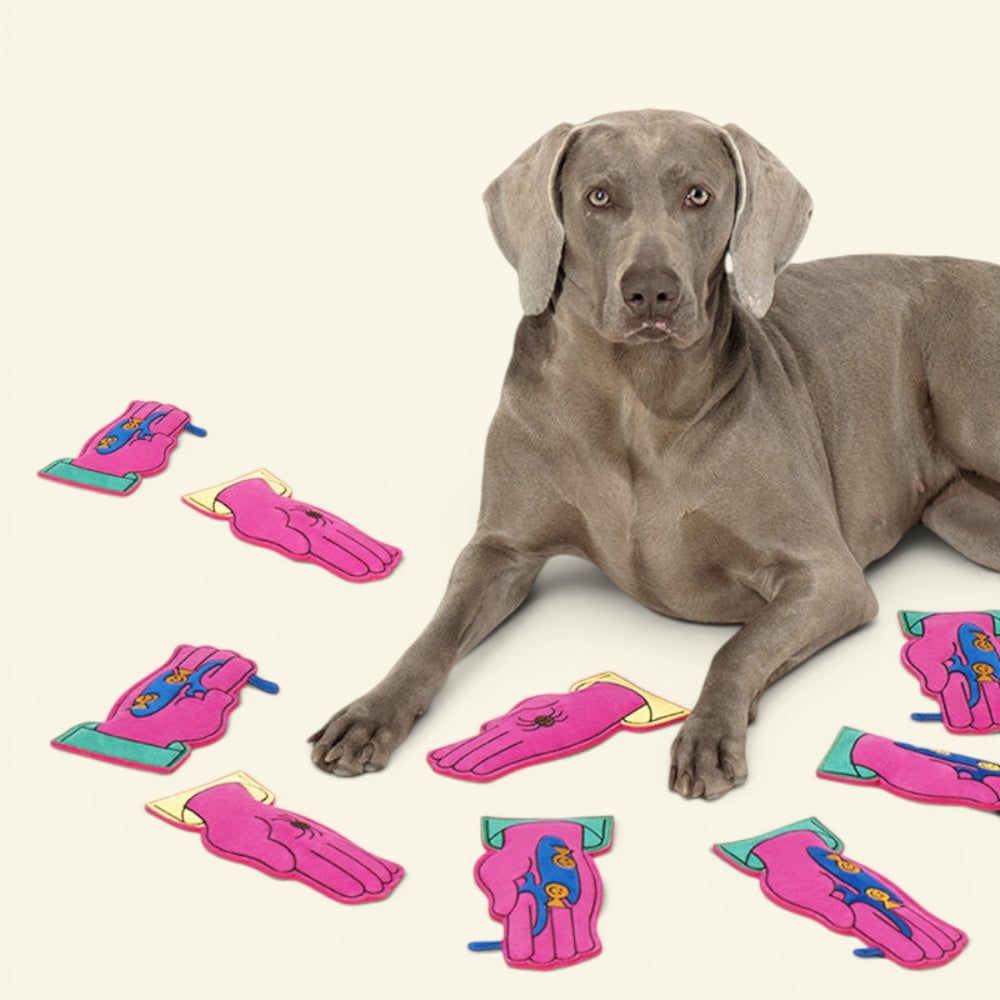 the busy hands – suede fabric squeaker frisbee dog toy, detail 4, uggaz