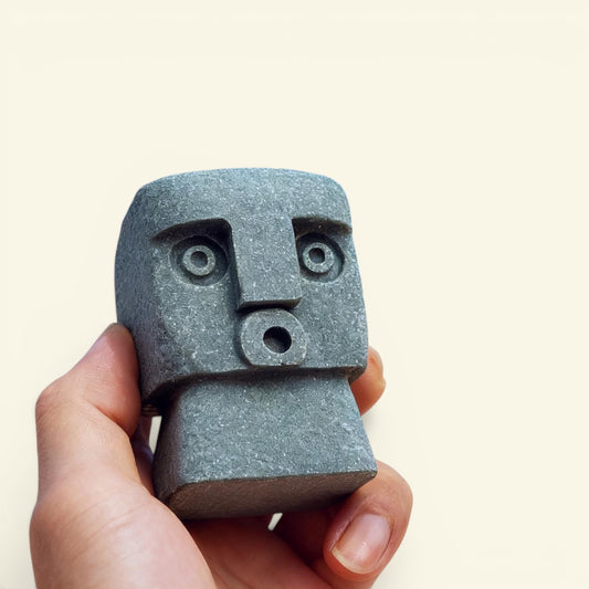 the oh – grey, bali stone-look resin figurine, uggaz