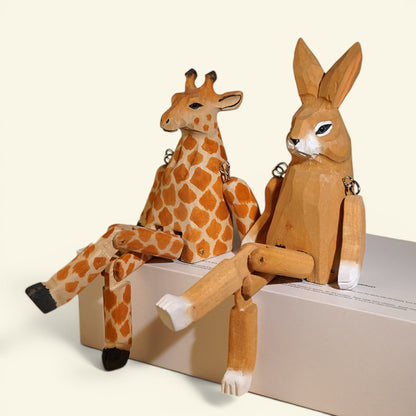 the long legs – hand-carved basswood animal figurine, detail 1, uggaz