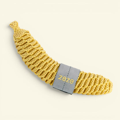 the knot harvest – banana, braided polyester rope dog toy, uggaz