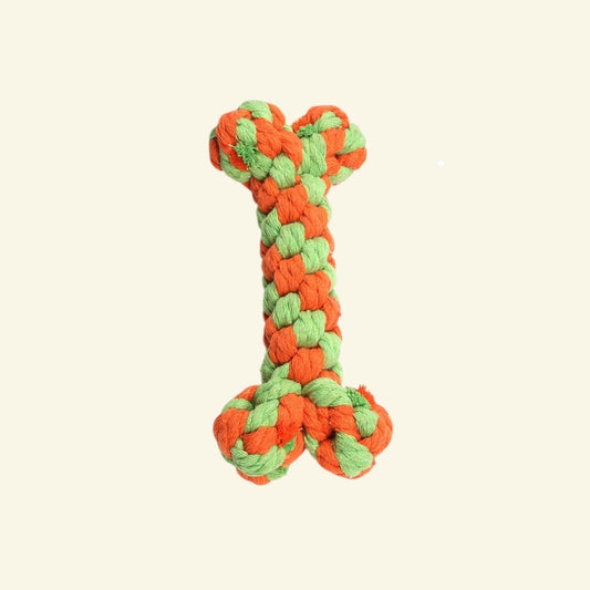 the knot bone – oreen, cotton rope bone dog toy, uggaz