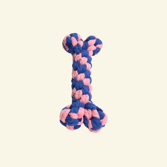 the knot bone – pivy, cotton rope bone dog toy, uggaz