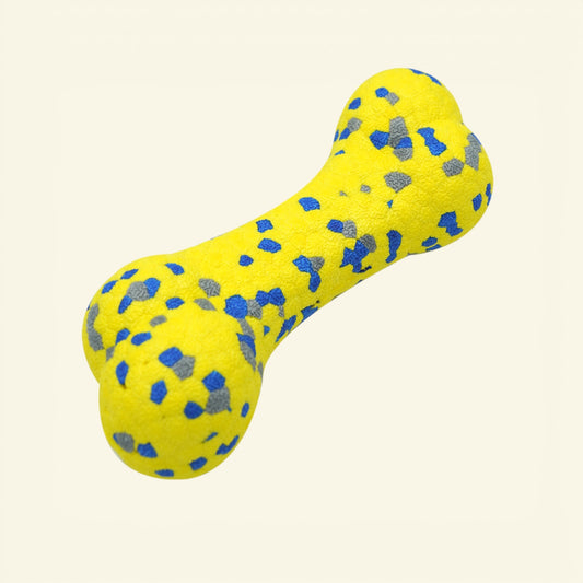 the popcorn bone – yellow, etpu foam chew bone for dogs, uggaz