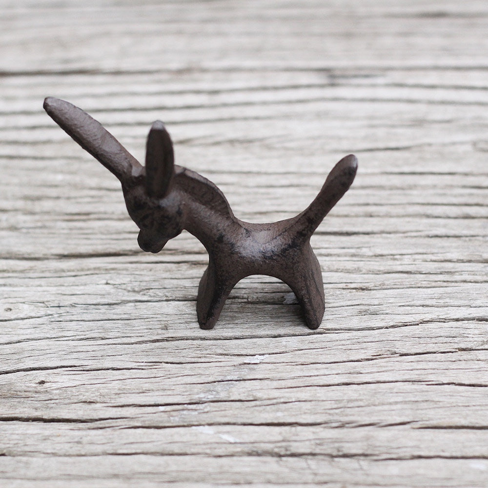 the small weights – donkey, cast iron mini paperweight, uggaz
