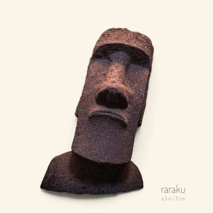 the moai – raraku, 4.3 x 2.8 in / 11 x 7 cm, uggaz