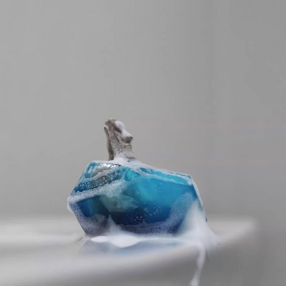 the excavation – moai gemstone essential oil soap, detail 2, uggaz
