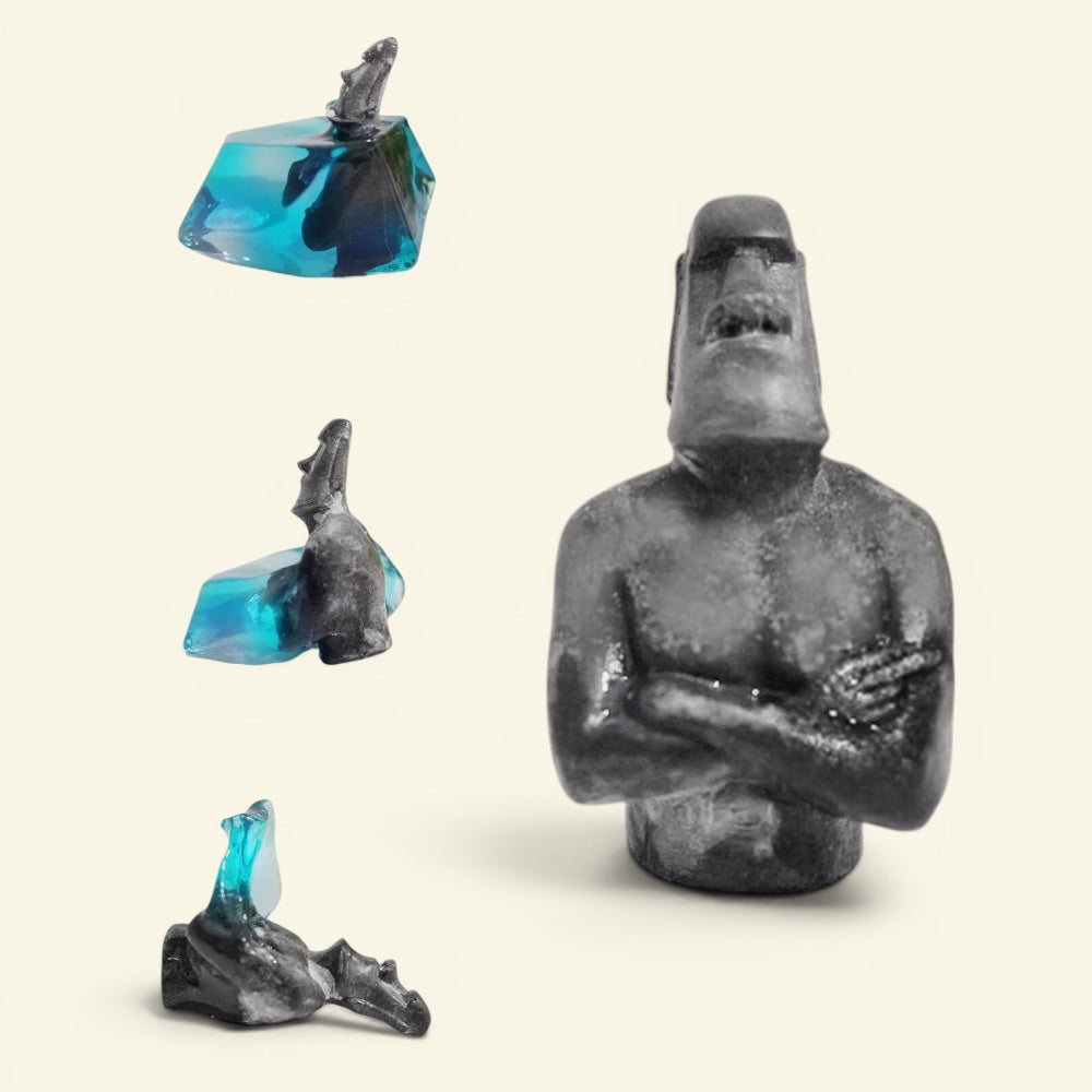 the excavation – moai gemstone essential oil soap, detail 4, uggaz